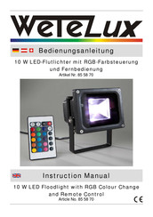 Wetelux 85 58 70 Instruction Manual