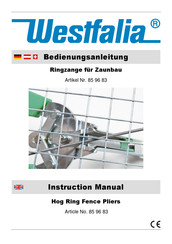 Westfalia 85 96 83 Instruction Manual