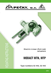 ZPA Pečky 52 443 Mounting Instructions