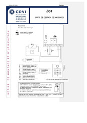 CDVI DG1 Wiring Diagram & Instructions