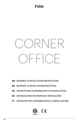 Pablo Corner Office Assembly/Installation Instructions