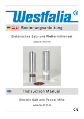 Westfalia 97 07 49 Instruction Manual