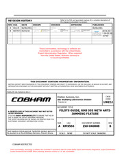 Wulfsberg Electronics COBHAM RMS-555 Pilot's Manual