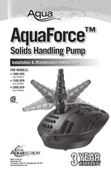 Aquascape AquaForce 1000 GPH Installation & Maintenance Instructions Manual
