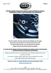 R&G TG0018 Fitting Instructions Manual