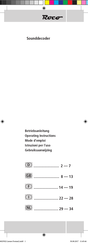 roco Sounddecoder Operating Instructions Manual