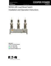 Eaton NOVA LBS 27 Installation And Operation Instructions Manual