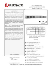 Unipower UNIFLEX DRU1U Series Operating Manual