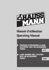 Haussmann TDB353 Operating Manual