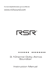RSR TB600W3 Instruction Manual