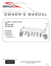 Brinly PA-40 BH Assembly/Installation/Operating Instructions