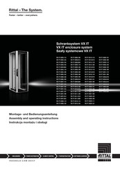 FRIEDHELM LOH Rittal VX IT 5311.826 Assembly And Operating Instructions Manual