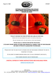 R&G CP0487 Fitting Instructions Manual