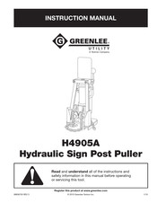 Textron Greenlee H4905A Manual