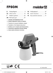 Meister FP80M Operating Instructions Manual