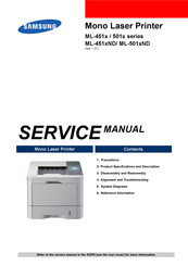 Samsung ML-501 Series Service Manual