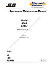 JLG 800AJ Service And Maintenance Manual