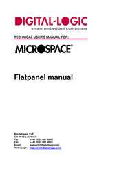 DIGITAL-LOGIC MICROSPACE Manual