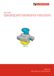 MACGREGOR Dry Cargo C8A-HC Operating And Maintenance Instructions Manual
