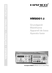 Hameg HM8001-2 Manual
