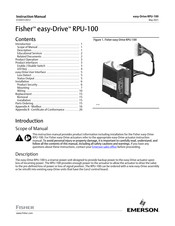 Emerson Fisher easy-Drive RPU-100 Instruction Manual