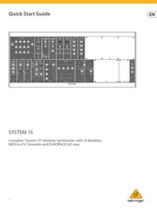Behringer SYSTEM 15 Quick Start Manual