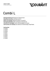 DURAVIT Combi L Darling New 710239 Mounting Instruction