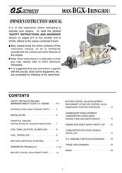 O.s. Engine MAX-BGX-1 RING Owner's Instruction Manual