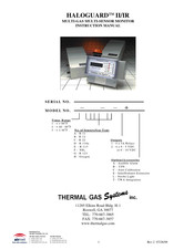Thermal Gas Systems HALOGUARD II/IR Instruction Manual