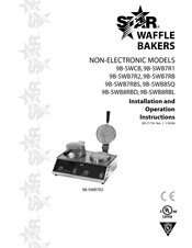Star 9B-SWCB Installation And Operation Instructions Manual