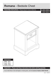 Argos Romana 305/1836 Assembly Instructions Manual