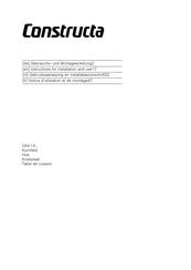 CONSTRUCTA CA4 14 Series Instructions For Installation And Use Manual