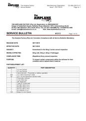 Airplane Factory Rib 601 Manual