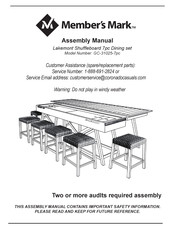 Member's Mark Lakemont Shuffleboard GC-31025-7pc Assembly Manual