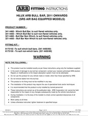 Arb 341 4460 Fitting Instructions Manual
