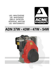 ACME motori ADN 47W Use And Maintenance