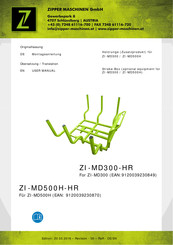 ZIPPER MASCHINEN ZI-MD500H-HR User Manual