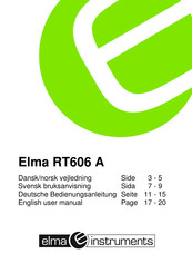 Elma Instruments RT606 A User Manual
