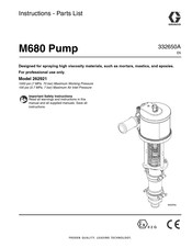Graco M680 Instructions-Parts List Manual