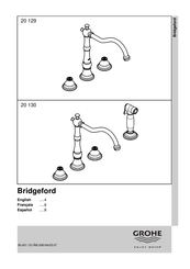 Grohe Bridgeford 20130 ZB0 Manual