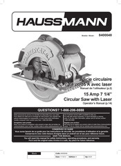 Haussmann 8400048 Operator's Manual