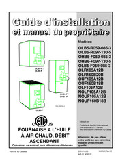 International comfort products OLR160B20B Installation Instructions And Homeowner's Manual