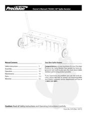 Precision TA500 Owner's Manual