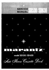 Marantz SD630 Service Manual