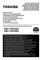 Toshiba RBC-TWP50E2 Installation Manual