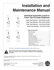 Bradley 6-3700 Installation And Maintenance Manual