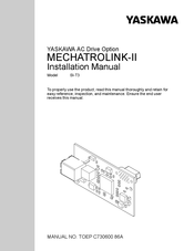 YASKAWA SI-T3 MECHATROLINK-II A1000 Series Installation Manual