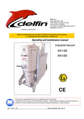 Delfin D/G 1 Z22 Operating And Maintenance Manual