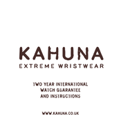 Kahuna 2388926 Guarantee And Instructions