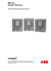 ABB REF 542 Technical Reference Manual